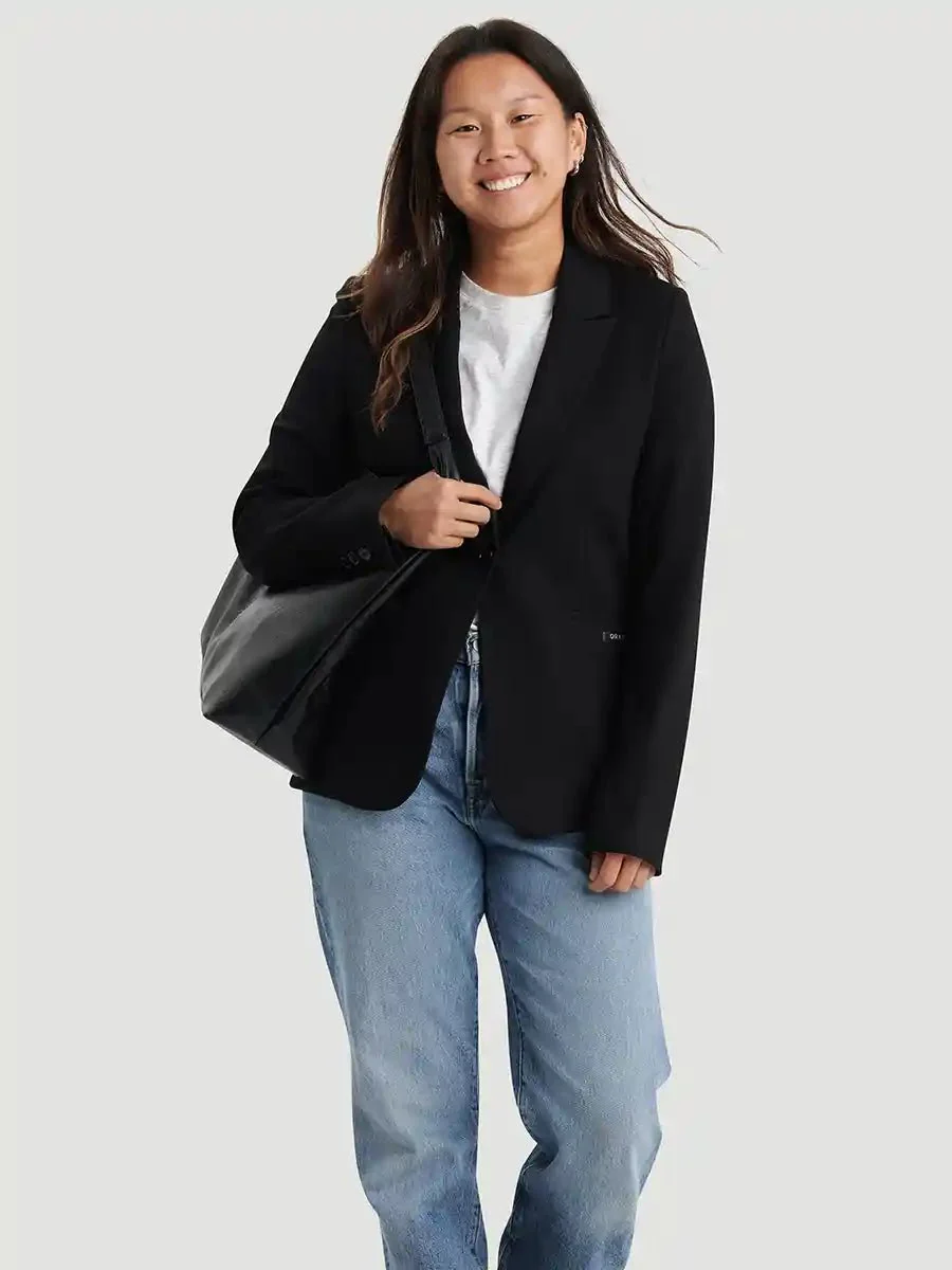 Blazer ajusté - Noir - Image 3