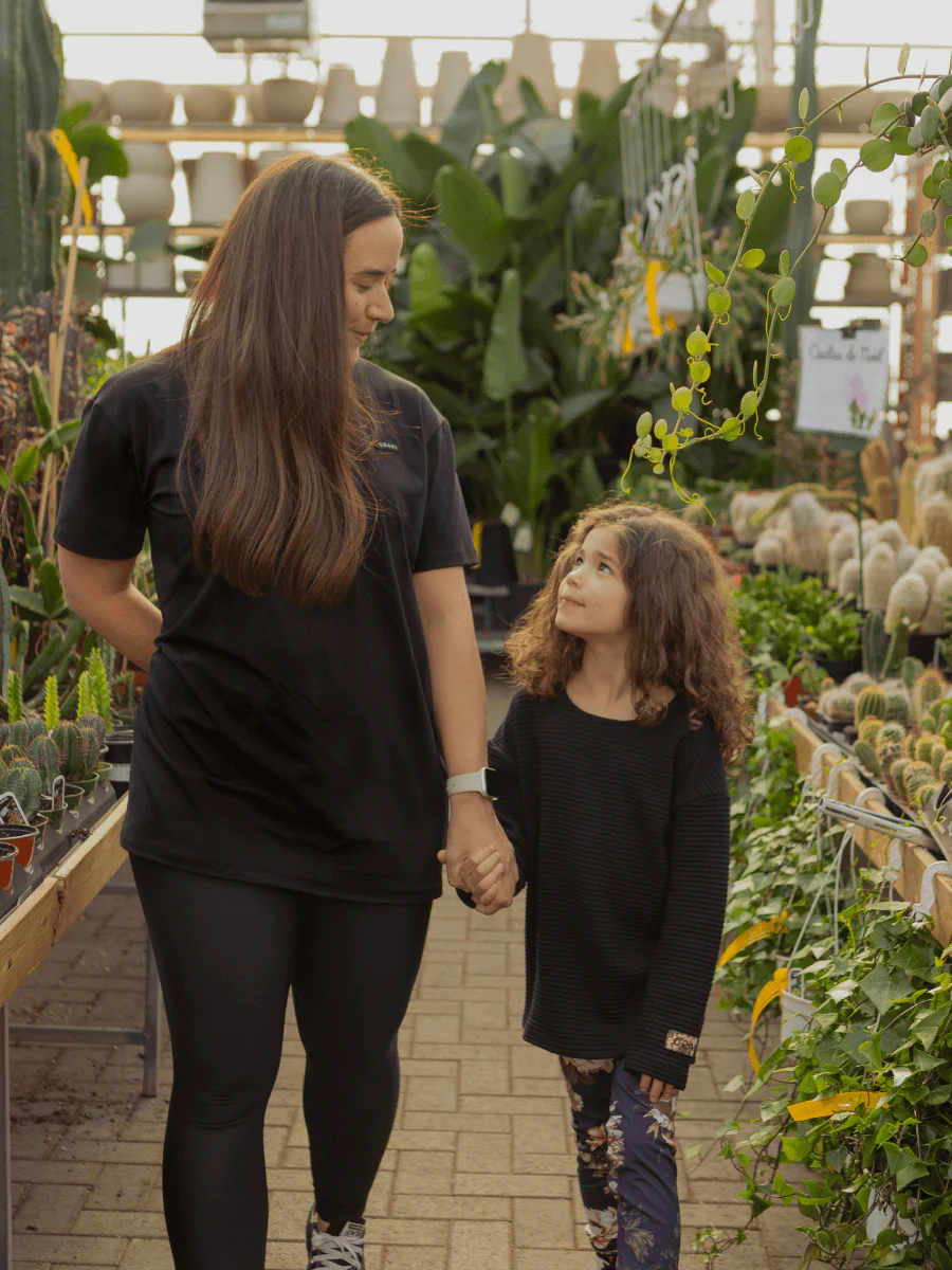Chandail Ample Long Serene en Tricot Enfant - Noir - Image 3