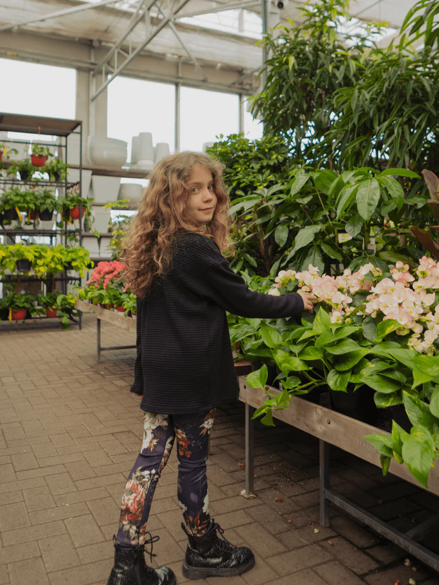 Chandail Ample Long Serene en Tricot Enfant - Noir - Image 4