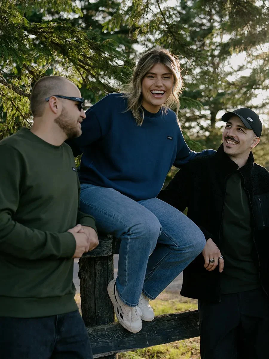 Chandail col rond extra ample french terry - Horizon - Image 4