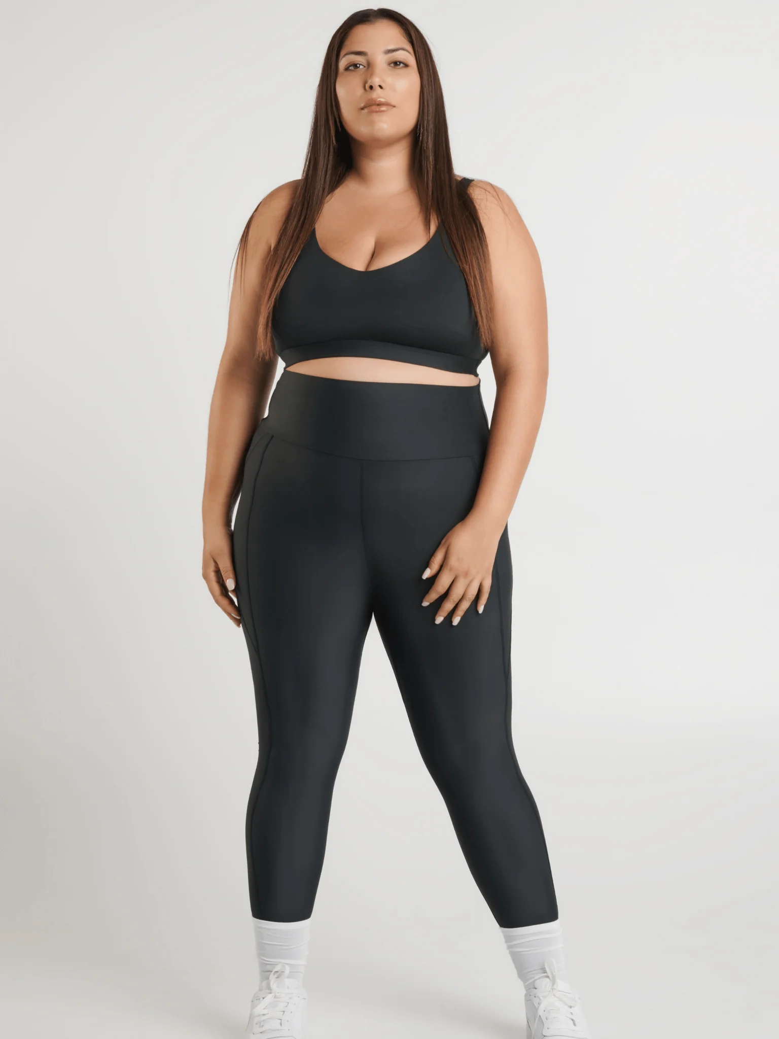 Legging ultra taille haute avec poches Ecoflex - Noir - Image 4