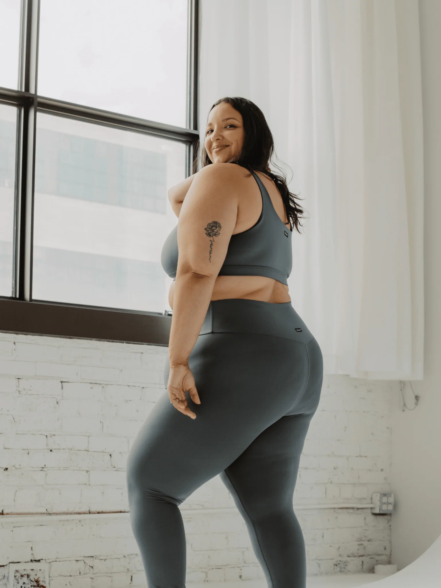 Legging classique taille haute Ecomove – Eucalyptus - Image 6