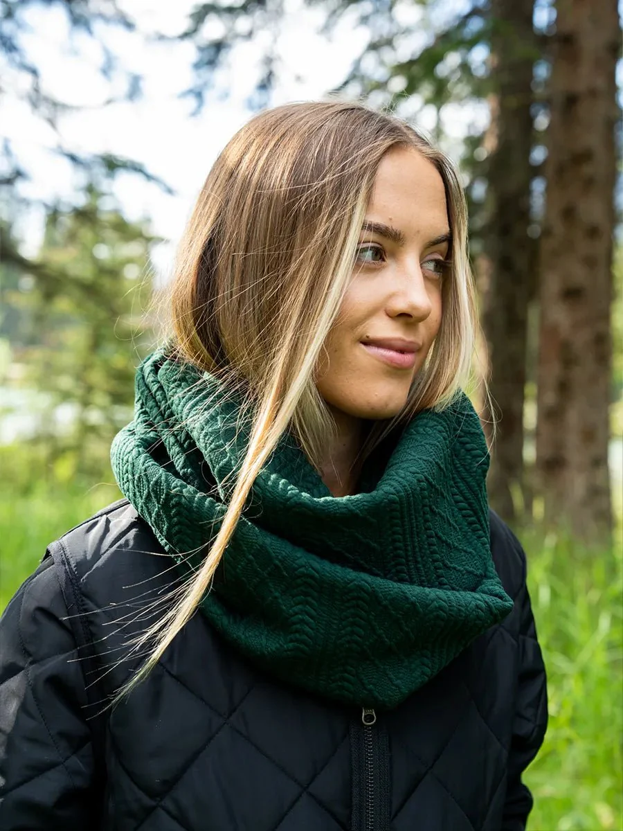 Foulard infini effet tricot - Cèdre - Image 4