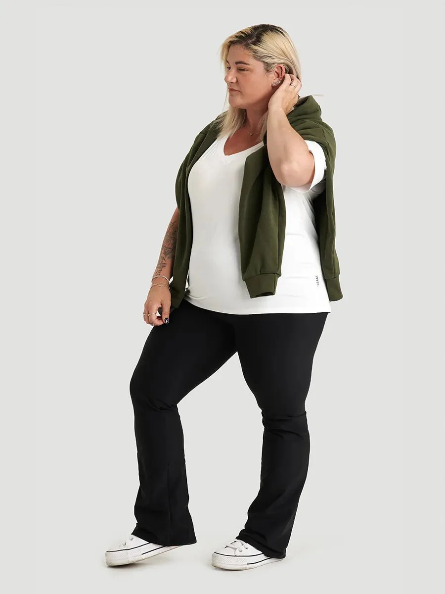 Legging évasé taille haute Ecocurve - Noir - Image 4