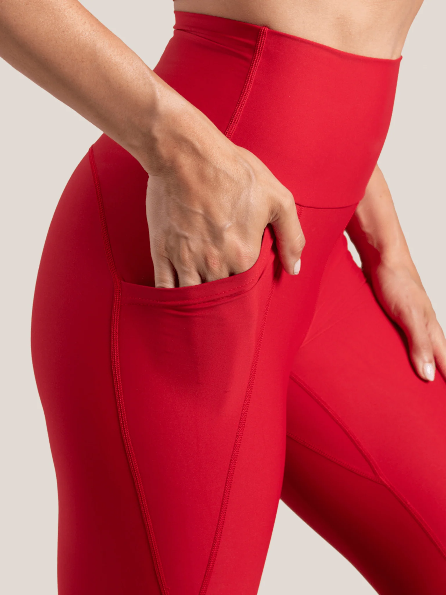Legging Taille Haute avec Poches Ecoflex - Chili Peppers - Image 3
