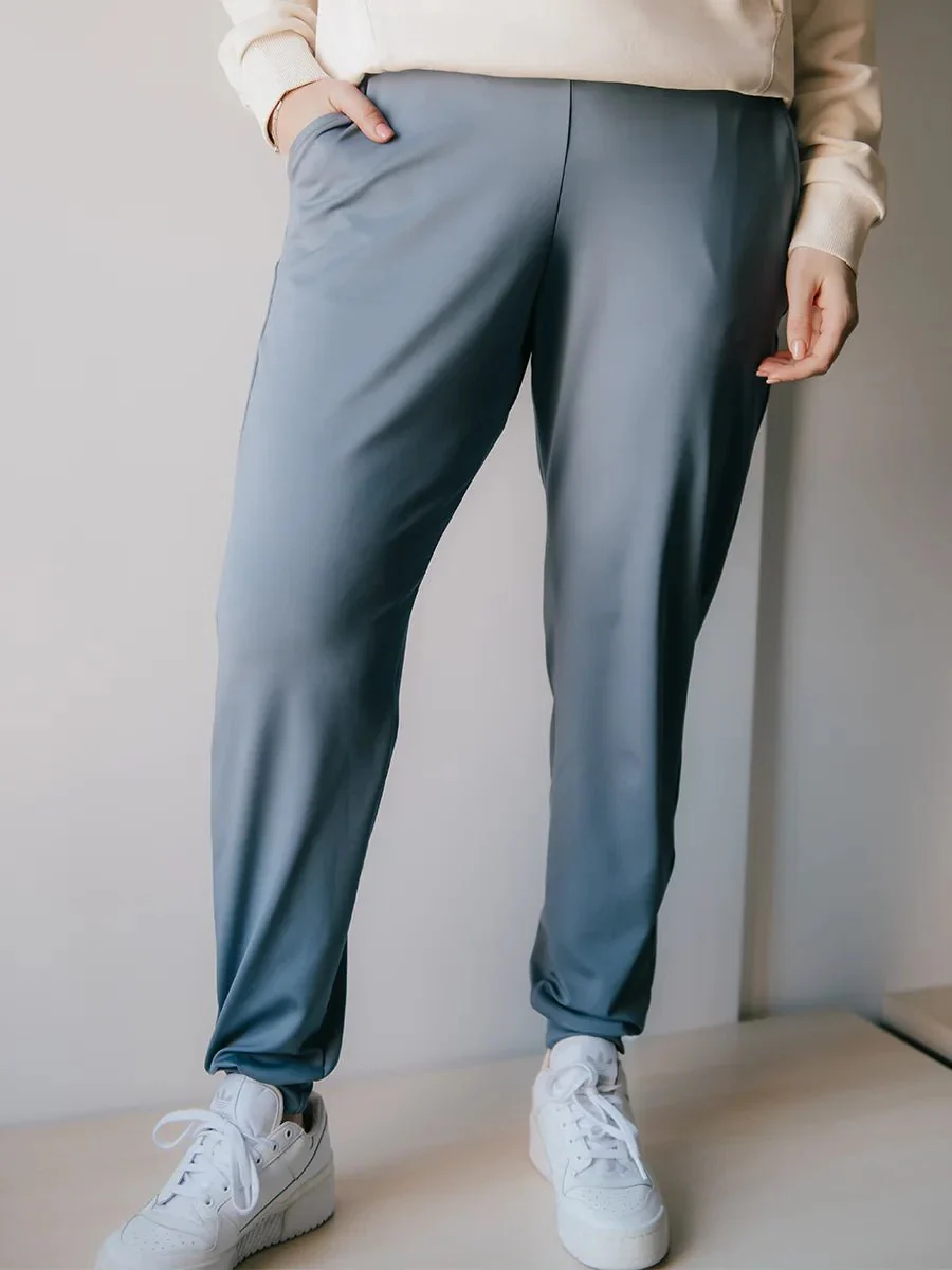 Pantalon Jogger Ecoluxe - Nuage - Image 4