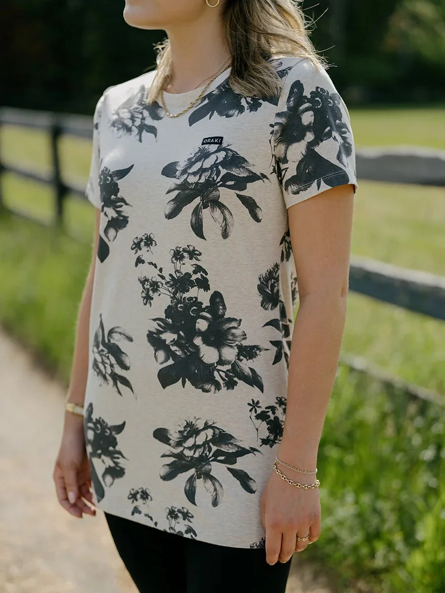 T-Shirt tunique col rond - Tendresse beige - Image 4