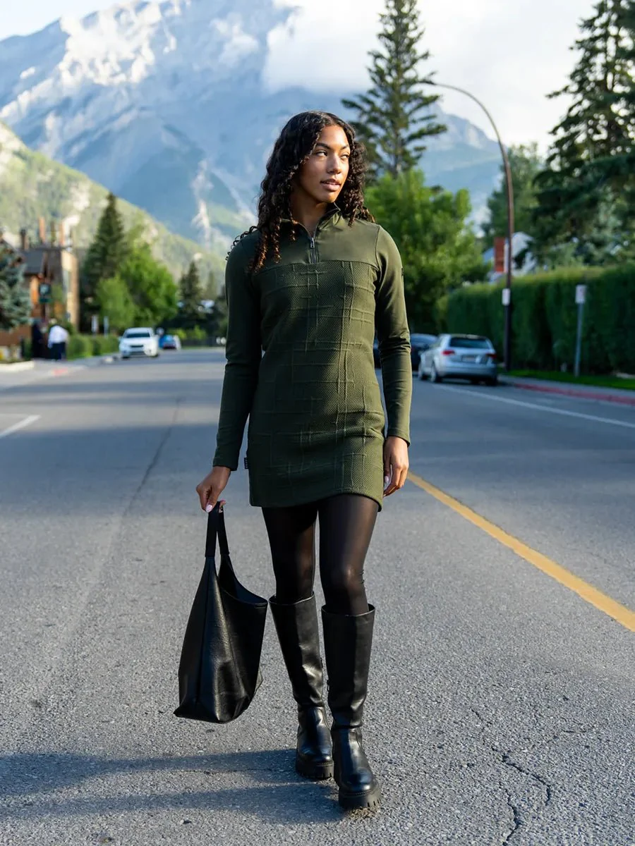 Tunique demi-zip French Terry Lite et texturée - Boisé - Image 3