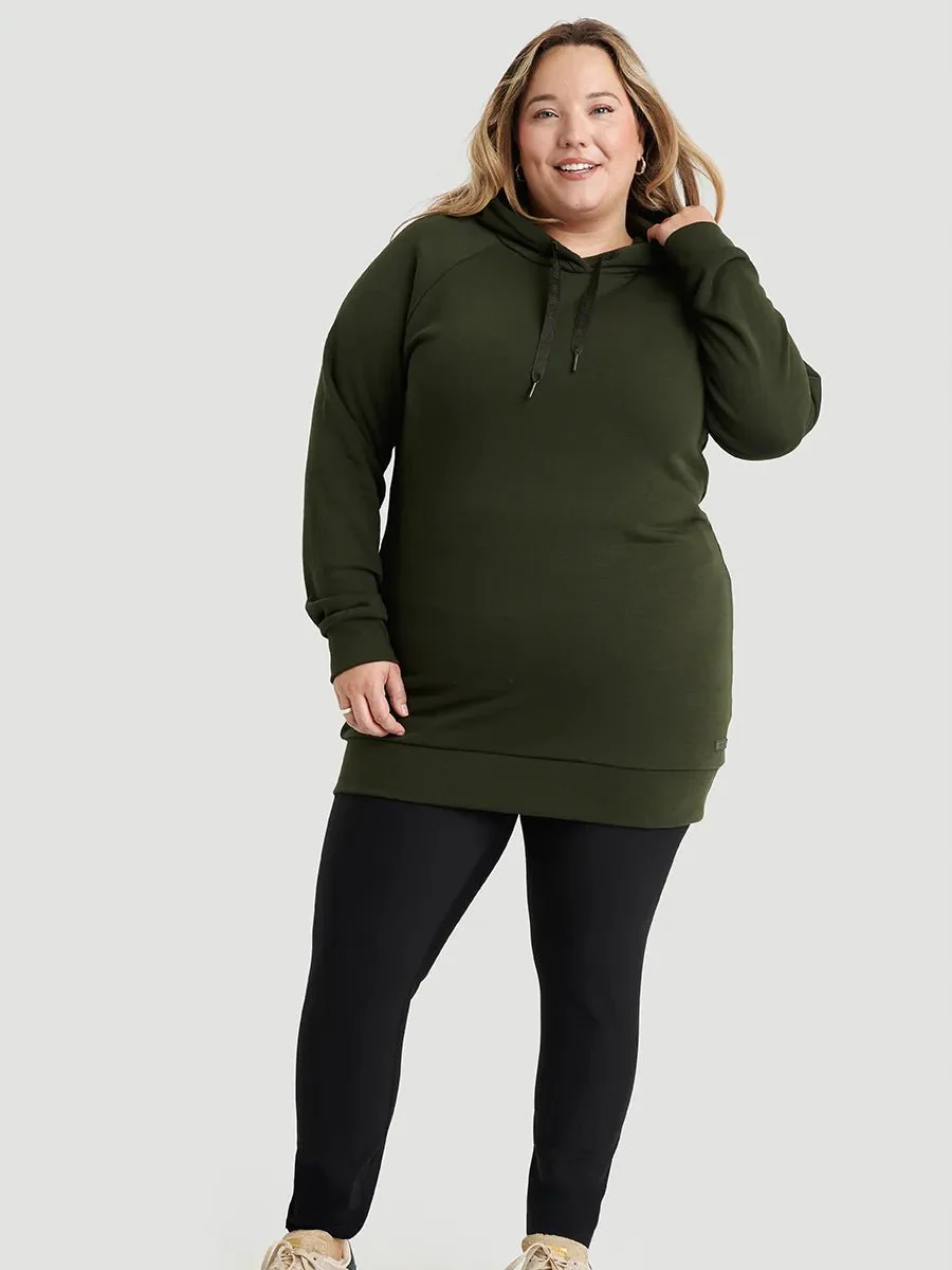 Tunique French Terry à capuchon - Boisé - Image 4