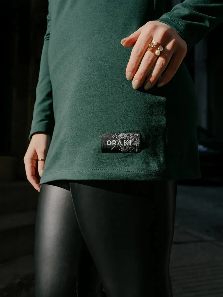 Tunique manches longues French Terry Lite - Cèdre - Image 3